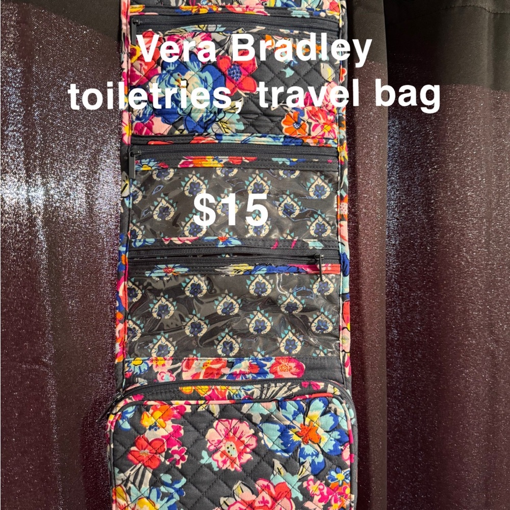 Vera Bradley Floral Toiletries Travel Bag